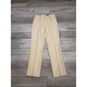 Linda Alland Ellen Tracy Cream Ivory Slacks Dress Pants Trousers Size 8